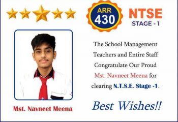 4. Mst. Navneet Meena has cleared the Stage-I